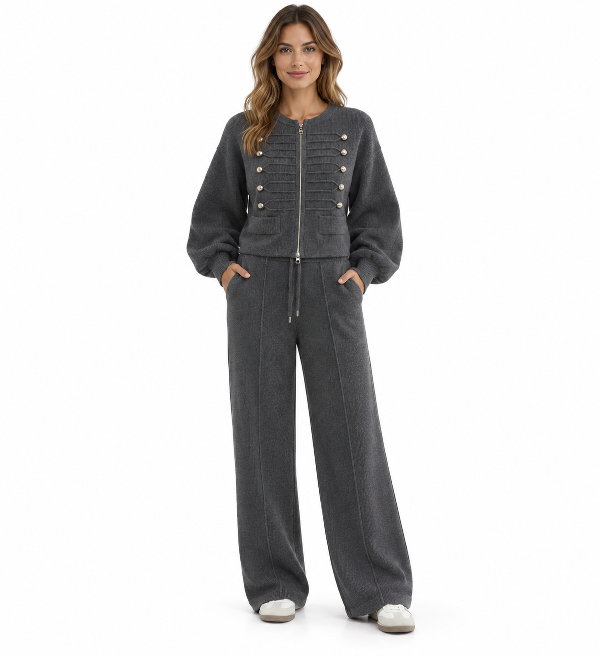 Conjunto Valentina | Conjunto de Punto con Chaqueta y Pantalón