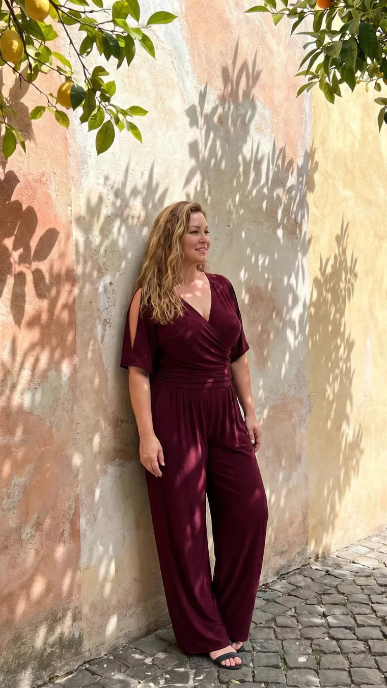 Nyxara | Jumpsuit Elegante de Hombros Descubiertos