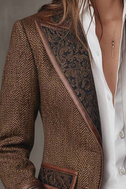 CAROLINA | Blazer con detalles en contraste