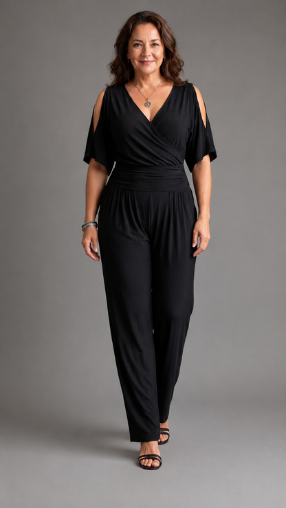 Nyxara | Jumpsuit Elegante de Hombros Descubiertos