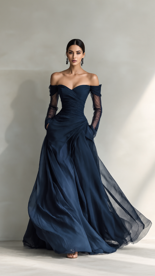 Eleonora | Vestido de Hombros Descubiertos