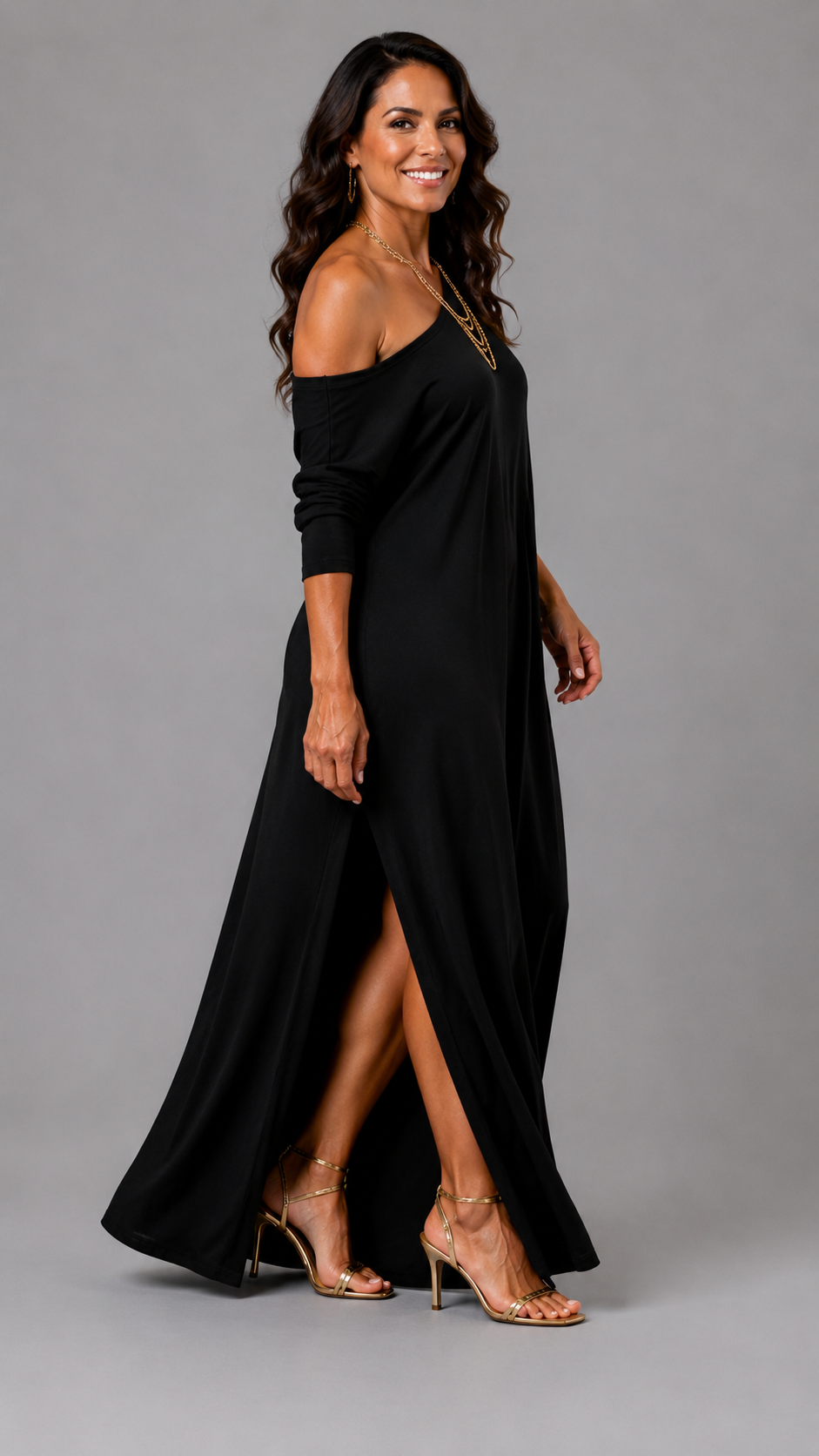 Asterelle | Vestido Midi con Abertura