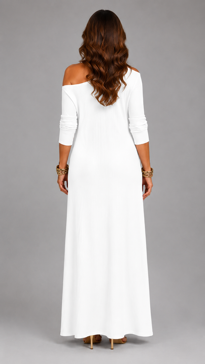 Asterelle | Vestido Midi Elegante con Abertura Lateral
