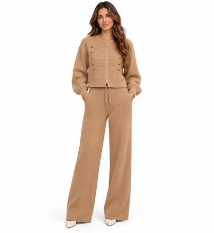 Conjunto Valentina | Conjunto de Punto con Chaqueta y Pantalón