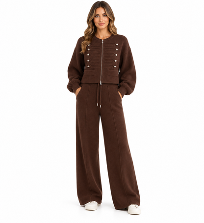 Conjunto Valentina | Conjunto de Punto con Chaqueta y Pantalón