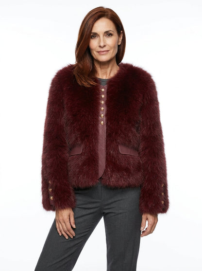 SOLENE | Chaqueta corta de efecto pelo