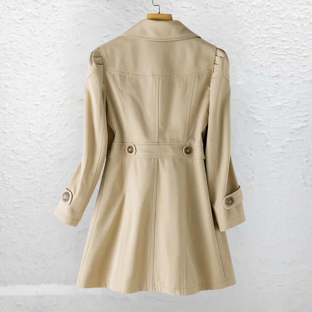 Inés | Abrigo elegante de estilo retro con botones
