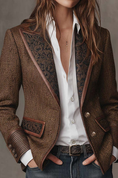 CAROLINA | Blazer con detalles en contraste