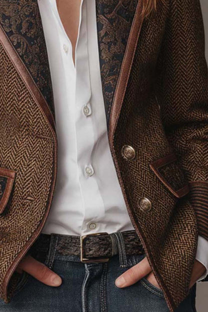 CAROLINA | Blazer con detalles en contraste