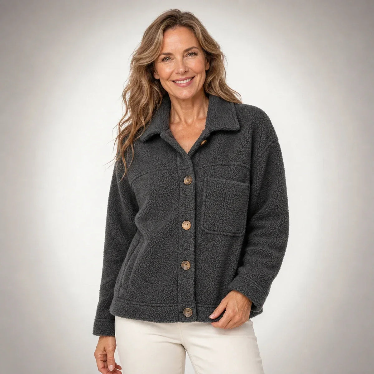 Rocío™ | Chaqueta polar suave con botones