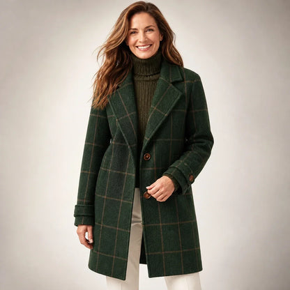 Coralia | Abrigo clásico y elegante de cuadros