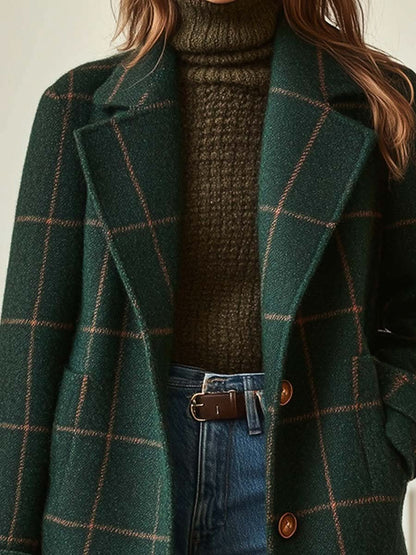 Coralia | Abrigo clásico y elegante de cuadros